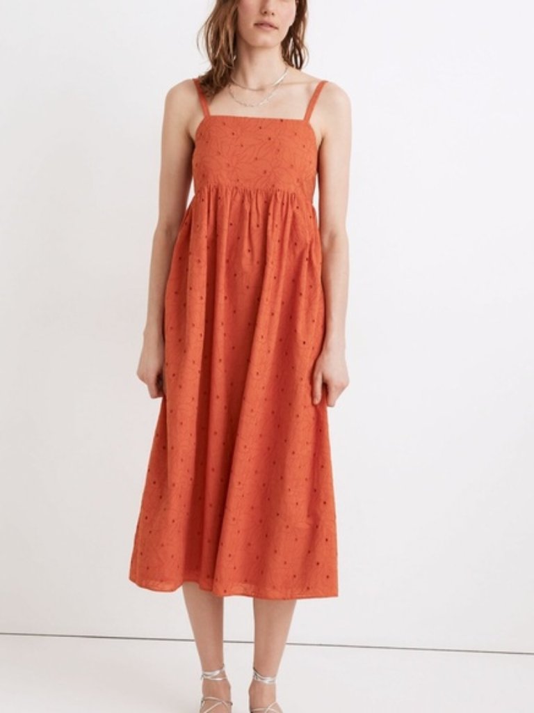 Madewell Orange Mini Dress (Nwt)